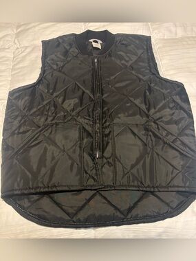NWOT Vintage Big Smith Black Puffer Workwear Made in USA Vest XL